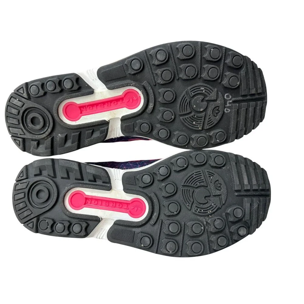 Adidas Torsion Womens Sneakers Navy/Pink Size 6 Athletic Running Shoes Geometric - Picture 15 of 16